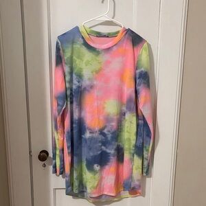 Tie-Dye Long Sleeve Women’s Top